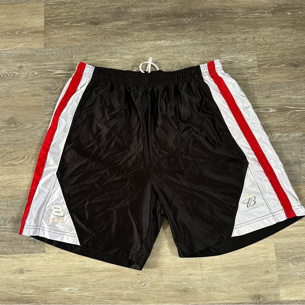 Winners Circle Men's XL Black White Red Athletic Shorts Dale Jr. 8 Budweiser